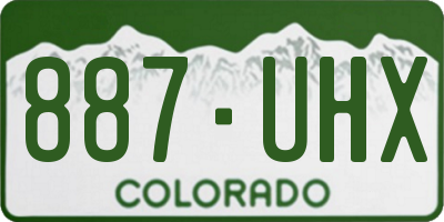CO license plate 887UHX