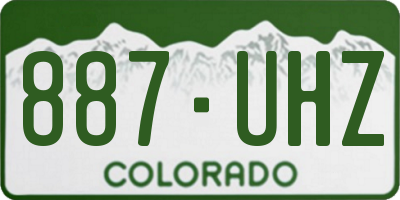 CO license plate 887UHZ