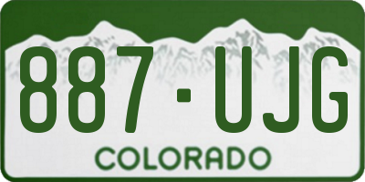CO license plate 887UJG