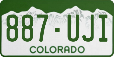 CO license plate 887UJI