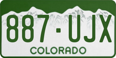 CO license plate 887UJX