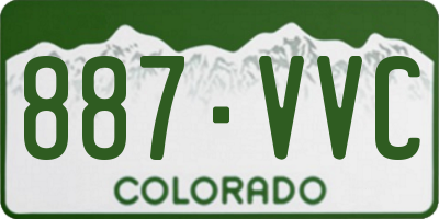 CO license plate 887VVC