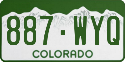 CO license plate 887WYQ