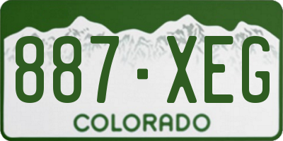 CO license plate 887XEG