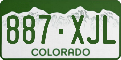 CO license plate 887XJL