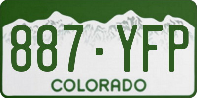CO license plate 887YFP
