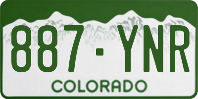 CO license plate 887YNR