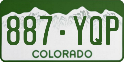 CO license plate 887YQP