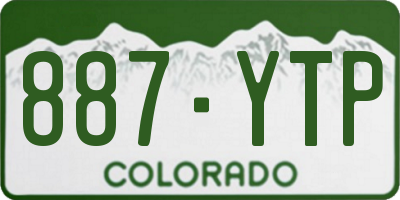 CO license plate 887YTP