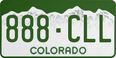 CO license plate 888CLL
