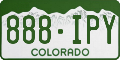 CO license plate 888IPY