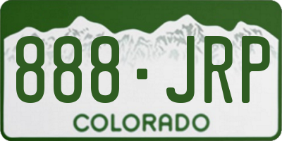 CO license plate 888JRP