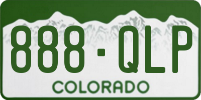 CO license plate 888QLP