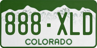 CO license plate 888XLD