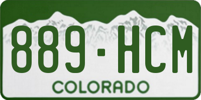 CO license plate 889HCM