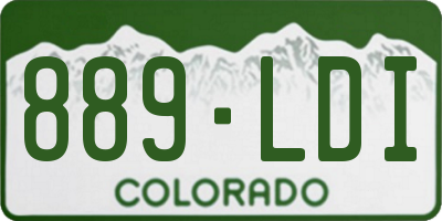 CO license plate 889LDI