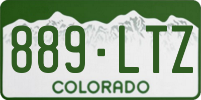 CO license plate 889LTZ