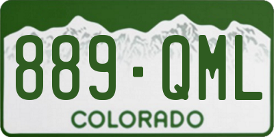 CO license plate 889QML