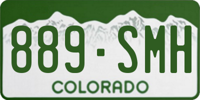 CO license plate 889SMH