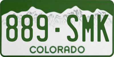 CO license plate 889SMK
