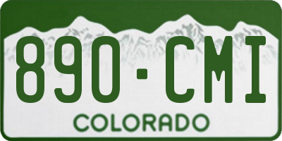 CO license plate 890CMI