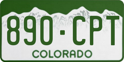 CO license plate 890CPT