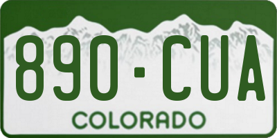 CO license plate 890CUA