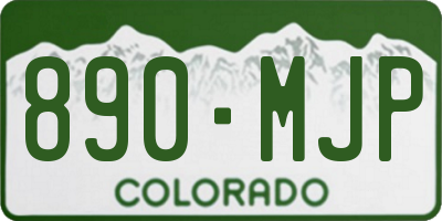 CO license plate 890MJP
