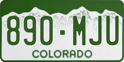 CO license plate 890MJU