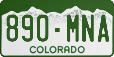 CO license plate 890MNA