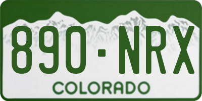 CO license plate 890NRX