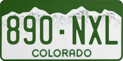 CO license plate 890NXL
