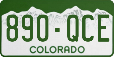 CO license plate 890QCE