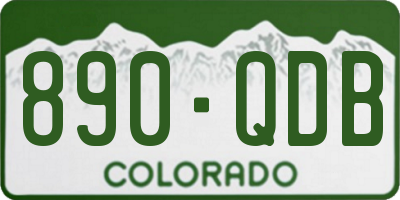 CO license plate 890QDB