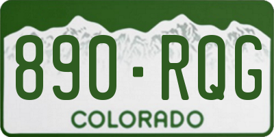 CO license plate 890RQG