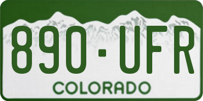 CO license plate 890UFR