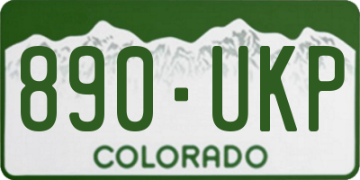 CO license plate 890UKP