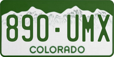 CO license plate 890UMX