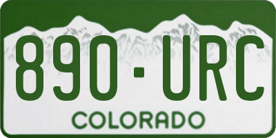 CO license plate 890URC