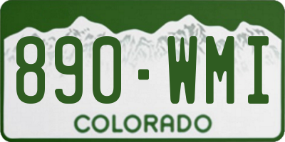 CO license plate 890WMI