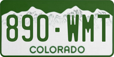 CO license plate 890WMT