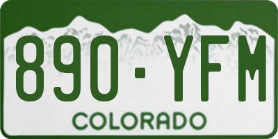 CO license plate 890YFM
