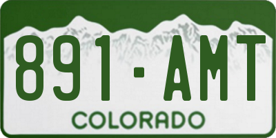 CO license plate 891AMT