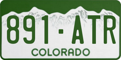 CO license plate 891ATR