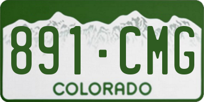CO license plate 891CMG