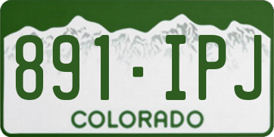 CO license plate 891IPJ