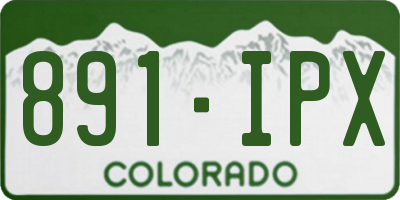 CO license plate 891IPX