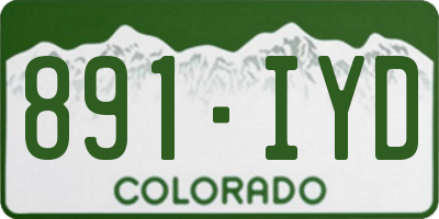 CO license plate 891IYD