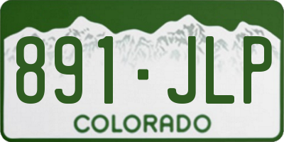 CO license plate 891JLP