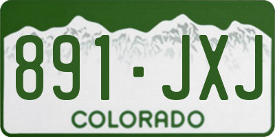 CO license plate 891JXJ
